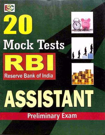 Book cover number 1 for 20 Mock Tests RBI Assistant Preliminary Exam written by NA published by BSC Publishing Co. Pvt. Ltd.