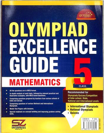 Book cover number 1 for Olympiad Excellence Guide : Mathematics Class 5 written by NA published by Silverzone Enterprises India Pvt. Ltd.