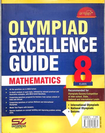 Book cover number 1 for Olympiad Excellence Guide : Mathematics Class 8 written by NA published by Silverzone Enterprises India Pvt. Ltd.