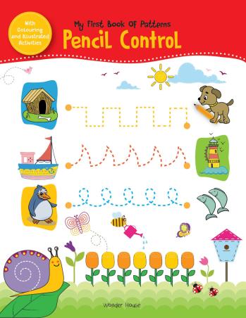 Book cover number 1 for My First Book Of Patterns Pencil Control written by NA published by Wonder House