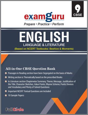 Book cover number 1 for Examguru English Language & Literature 9 CBSE written by NA published by Full Circle Education Pvt Ltd