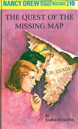 Book cover number 1 for Nancy Drew 19 : The Quest Of The Missing Map written by NA published by Grosset & Dunlap