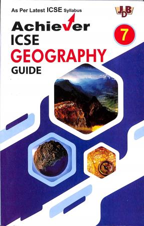 Book cover number 1 for Achiever ICSE Geography Guide 7 written by NA published by Janta Book Depot (P) Ltd.