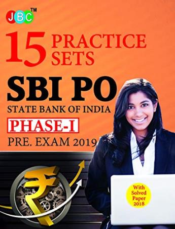 Book cover number 1 for 15 Practice Sets SBI PO Pre. Exam 2019 (Phase - I) written by NA published by JBC Press