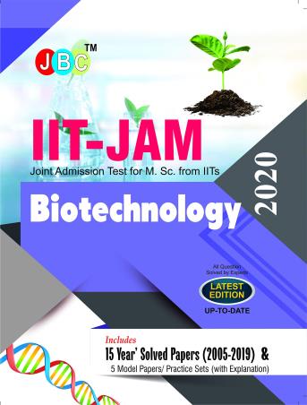 Book cover number 1 for IIT-JAM Joint Admission Test For M.Sc. From IITs Biotechnology 2020 written by NA published by JBC Press
