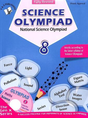 Book cover number 1 for Science Olympiad Class 8 (NSO) written by NA published by V&S Publishers