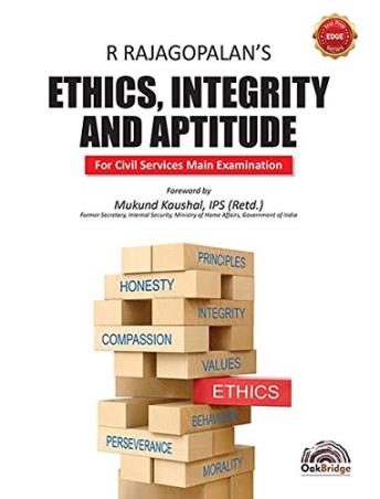 Book cover number 1 for Ethics, Integrity And Aptitude written by R. Rajagopalan published by Oak Bridge