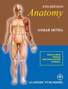 Book cover number 1 for Anatomy 2 (head & Neck Thorax Nervous System Eyeball) written by Samar Mitra published by Academic Publishers