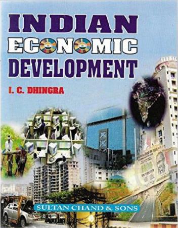 Book cover number 1 for Indian Economic Development written by I. C. Dhingra published by Sultan Chand & Sons