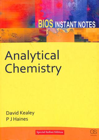 Book cover number 1 for Analytical Chemistry (BIOS Instant Notes) written by David Kealey, P. J. Haines published by Garland Science