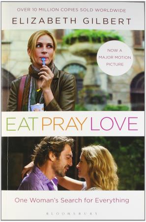 Book cover number 1 for Eat Pray Love written by Elizabeth Gilbert published by Bloomsbury Publishing