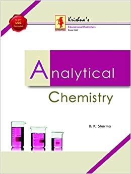 Book cover number 1 for Analytical Chemistry written by B. K. Sharma published by Krishna Prakashan Media Pvt. Ltd.