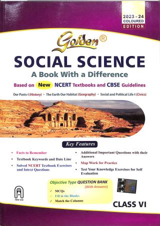 Book cover number 1 for Golden Social Science Class 6 (A Book With A Difference) written by S. Gupta, Pragya Chaturvedi published by New Age International (P) Limited, Publishers