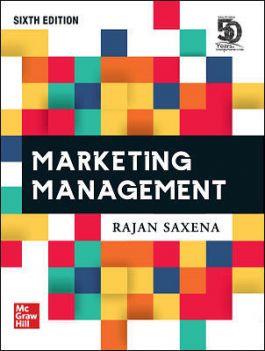 Book cover number 1 for Marketing Management written by Rajan Saxena published by McGraw Hill Education Private Limited