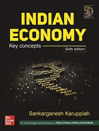 Book cover number 1 for Indian Economy (Key Concepts) written by Sankarganesh Karuppiah published by McGraw Hill Education Private Limited