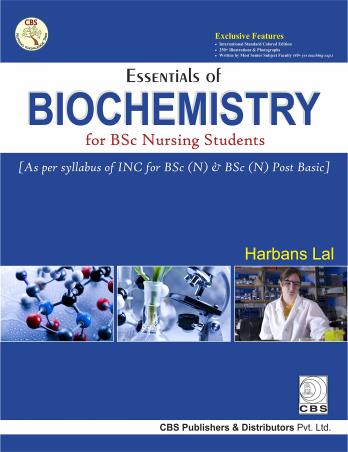 Book cover number 1 for Essential Of Biochemistry (For Bsc Nursing Student) written by Harbans Lal published by CBS Publishers & Distributors Pvt. Ltd.