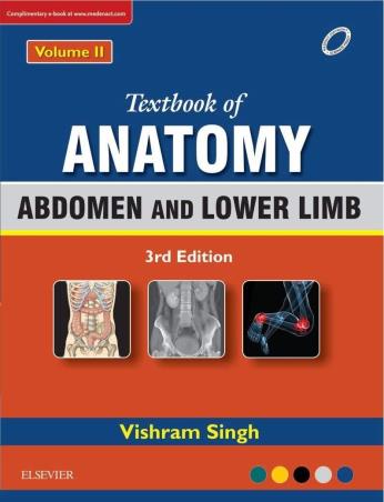 Book cover number 1 for Textbook Of Anatomy Volume 2 (Abdomen And Lower Limb) written by Vishram Singh published by Elsevier