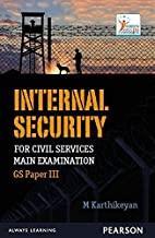 Book cover number 1 for Internal Security for Civil services Main Examination : GS Paper 3 written by M. Karthikeyan published by Pearson Education