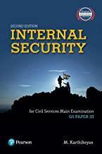 Book cover number 1 for Internal Security for Civil services Main Examination : GS Paper 3 written by M. Karthikeyan published by Pearson Education