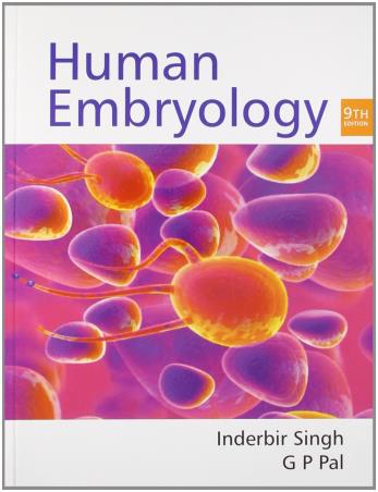 Book cover number 1 for Human Embryology written by Inderbir Singh, G. P. Pal published by Jaypee Brothers Medical Publishers (P) Ltd.