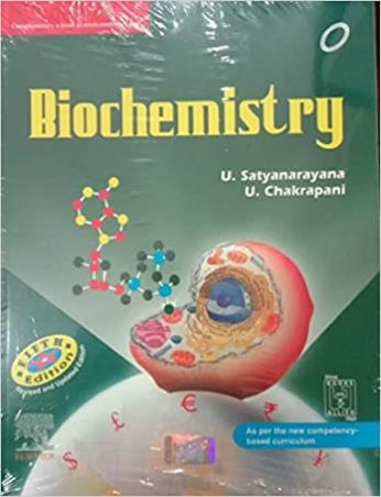 Book cover number 1 for Biochemistry written by U. Satyanarayana, U. Chakrapani published by Elsevier