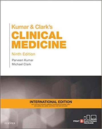 Book cover number 1 for Kumar & Clark's Clinical Medicine written by Michael Clarke, Parveen Kumar published by Elsevier