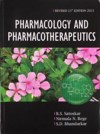 Book cover number 1 for Pharmacology And Pharmacotherapeutics written by R. S. Satoskar, Nirmala N. Rege, S. D. Bhandarkar published by Popular Publications