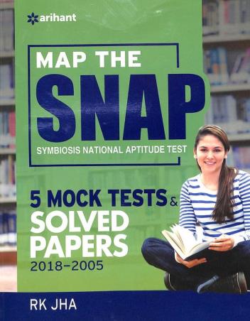 Book cover number 1 for Map The SNAP 5 Mock Tests & Solved Papers 2018-2005 written by R. K. Jha published by Arihant Publications (India) Limited