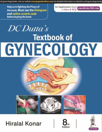 Book cover number 1 for DC Dutta’s Textbook Of Gynecology written by Hiralal Konar published by Jaypee Brothers Medical Publishers (P) Ltd.