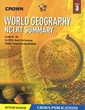 Book cover number 1 for Crown World Geography NCERT Summery Class 6-12 (Series 3) written by Ritesh Kumar published by Crown Publisher