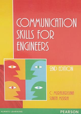Book cover number 1 for Communication Skills For Engineers written by Sunita Mishra, C. Muralikrishna published by Pearson Education