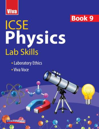 Book cover number 1 for ICSE Physics Lab Skills Class 9 written by Neha Sharma published by Viva Education