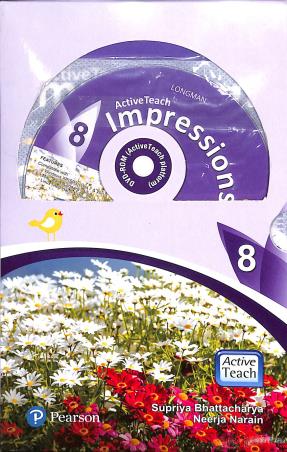 Book cover number 1 for Active Teach Impressions 8 With DVD ROM written by Supriya Bhattacharya, Neerja Narain published by Pearson Education
