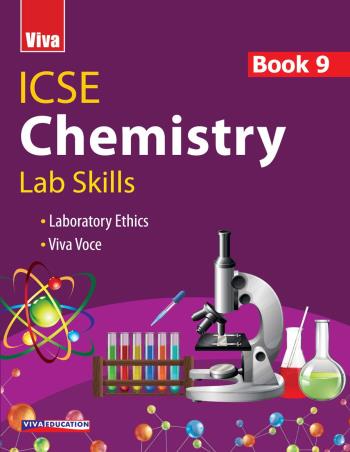 Book cover number 1 for ICSE Chemistry Lab Skills Book 9 written by Neha Sharma published by Viva Education