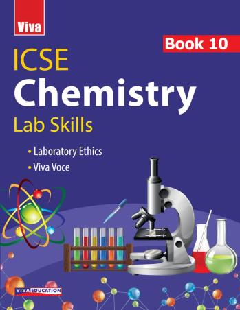 Book cover number 1 for ICSE Chemistry Lab Skills Book 10 written by Neha Sharma published by Viva Education