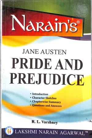 Book cover number 1 for Narain's Pride And Prejudice : Jane Austen written by R. L. Varshney published by Lakshmi Narain Agarwal