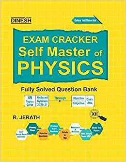 Book cover number 1 for Dinesh Exam Cracker Self Master Of Physics 12 written by R. Jerath published by S. Dinesh Sales Corp.