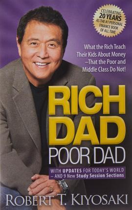 Book cover number 1 for Rich Dad Poor Dad written by Robert T. Kiyosaki published by Plata Publishing