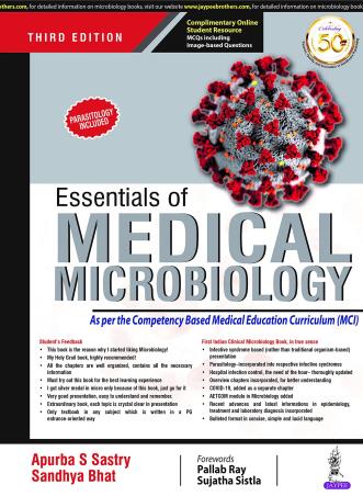 Book cover number 1 for Essentials Of Medical Microbiology written by Apurba S. Sastry, Sandhya Bhat published by Jaypee Brothers Medical Publishers (P) Ltd.