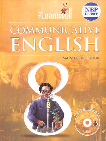 Book cover number 1 for New Learnwell Communicative English Main Coursebook 8 (NEP 2020) written by D. P. Bhanot published by Holy Faith International (P) Ltd