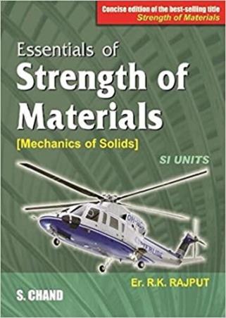 Book cover number 1 for Essentials Of Strength Of Materials written by R. K. Rajput published by S. Chand Publishing