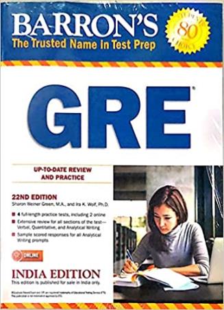 Book cover number 1 for Barron's GRE written by NA published by Kaplan Publishing