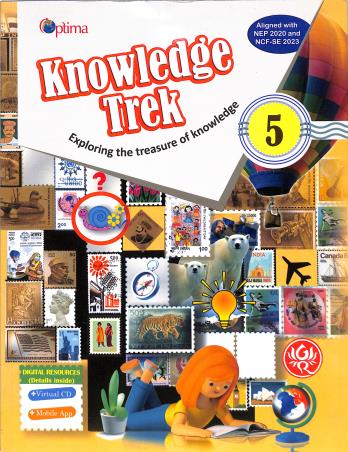 Book cover number 1 for Optima Knowledge Trek 5 (NEP 2020 / NCF-SE 2023) written by Seema Gupta published by G. Ram Books (P.) Ltd