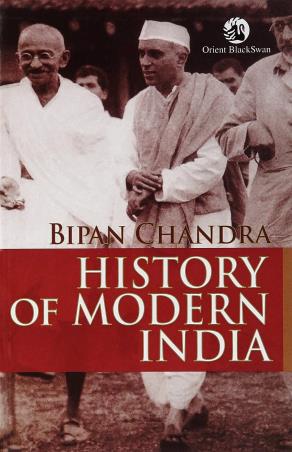 Book cover number 1 for History Of Modern India written by Bipan Chandra published by Orient BlackSwan