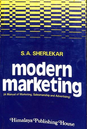 Book cover number 1 for Modern Marketing written by S. A. Sherlekar published by Himalaya Publishing House