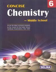 Book cover number 1 for Concise Chemistry Middle School 6 written by Namrata published by Selina Publishers