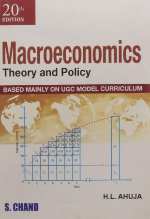 Book cover number 1 for Macroeconomics Theory And Policy written by H. L. Ahuja published by S. Chand Publishing
