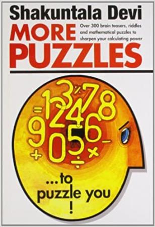 Book cover number 1 for More Puzzles written by Shakuntala Devi published by Orient Paper Back