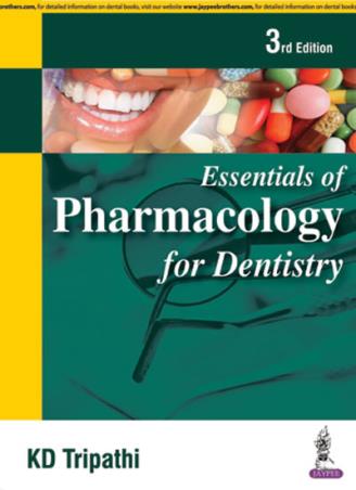 Book cover number 1 for Essentials Of Pharmacology For Dentistry written by K. D. Tripathi published by Jaypee Brothers Medical Publishers (P) Ltd.