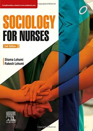 Book cover number 1 for Sociology For Nurses written by Shama Lohumi, Rakesh Lohumi published by Elsevier